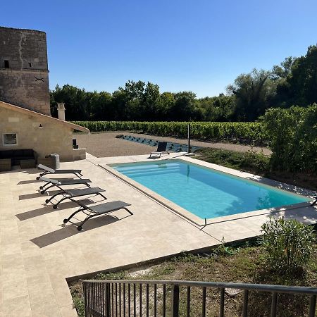 Saint-Sulpice-de-Faleyrens Gite Avec Piscine, Chateau De Lescours, St-Emilion المظهر الخارجي الصورة